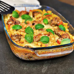 Veggie-Hackbällchenauflauf